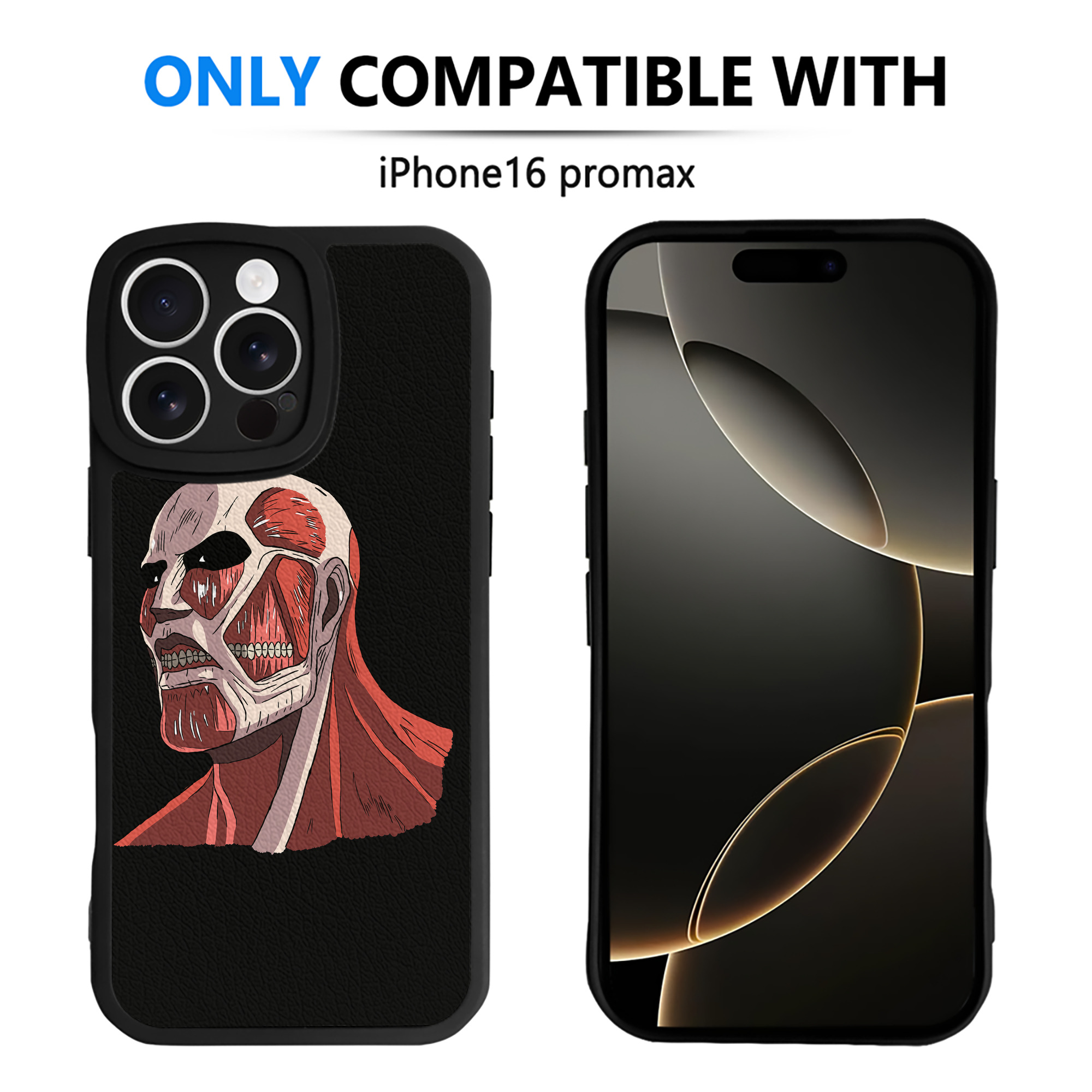 （画像用） 進撃の巨人 Attack on Titan 【iPhone 16シリーズ対応】シリコンスマホケース（レザー調） 材質：シリコン